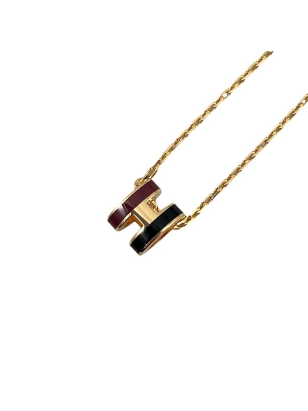 Hermes Necklace Mini Pop H Ash Rocabar B1 Bicolor Galaxy New Rouge Ash Noir